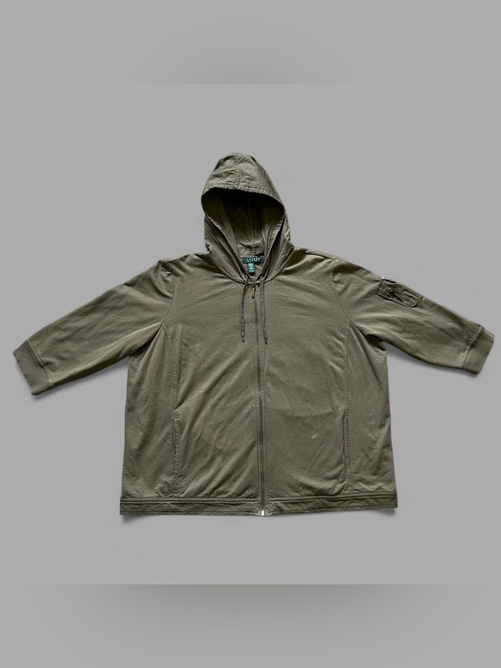 Lauren Ralph Lauren Women’s Full Zip Green Casual Outdoors Hoodie. Size XL.